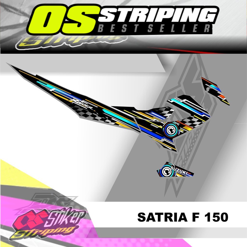 Striping Satria Design 1 List Of Semi Full Stickers | Shopee Philippines