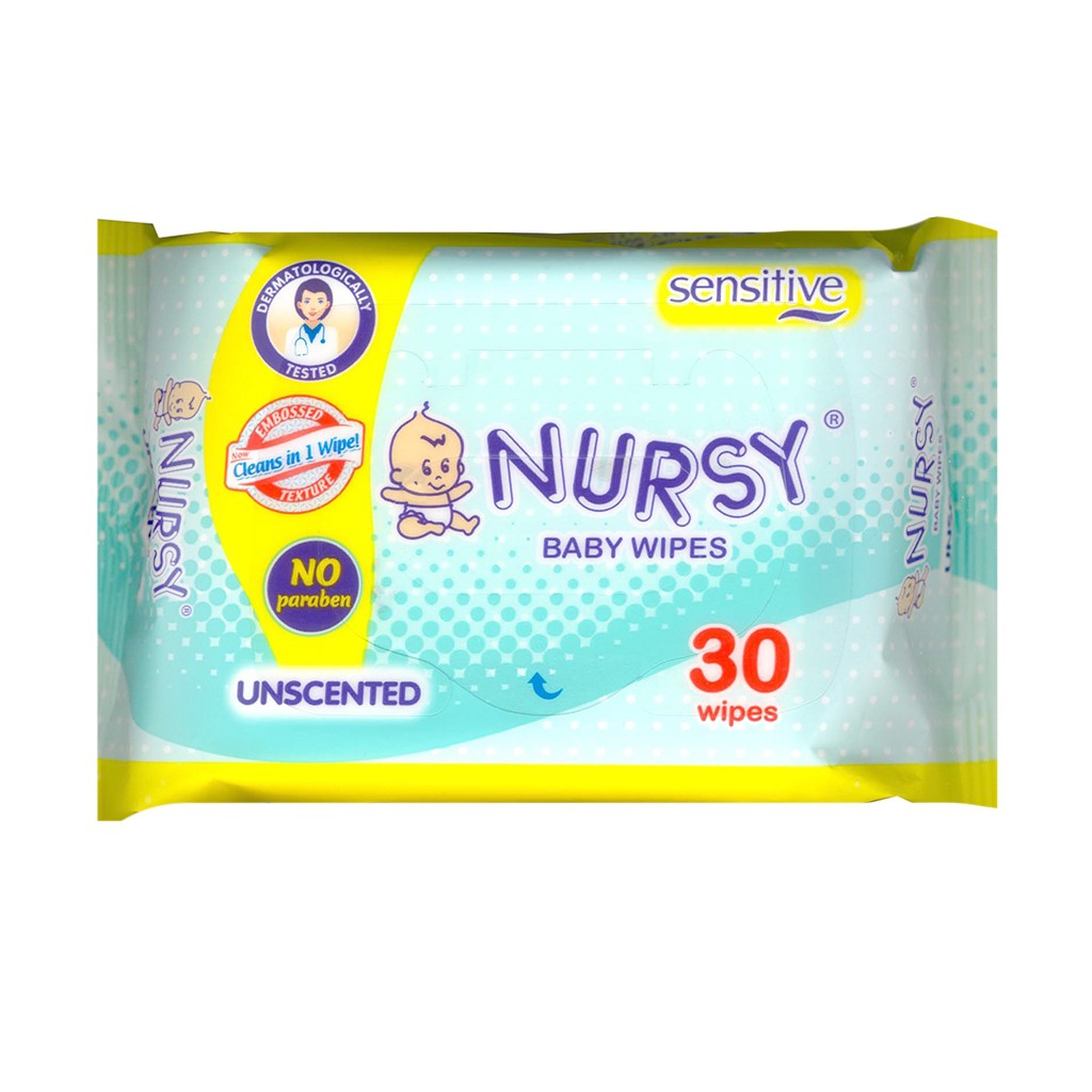 Nursy Baby Wipes Unscented 30's Shopee Philippines