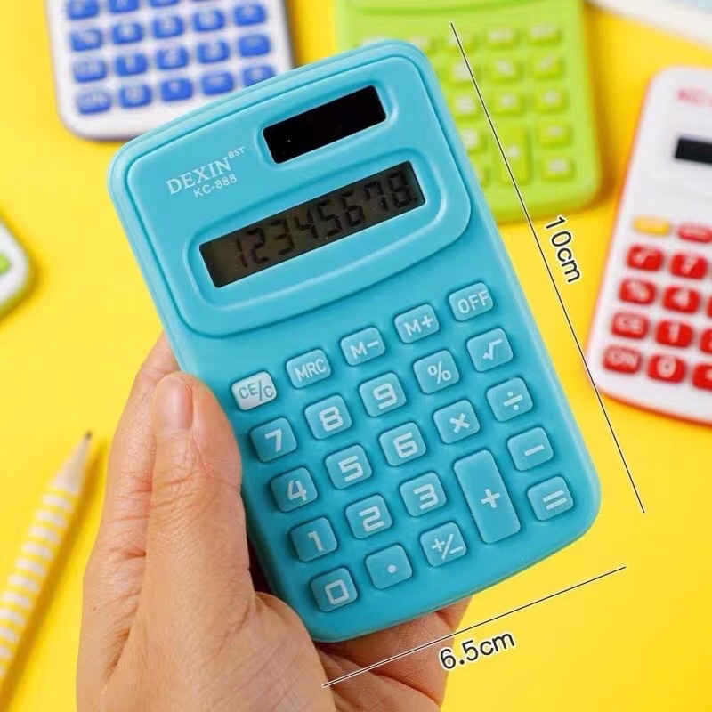 (On hand ) Mini Pocket Calculator for Students Tools AA888 Shopee
