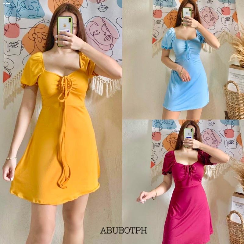 Dresses CAMILLA Bangkok Front Ribbon Sexy Dress Shopee