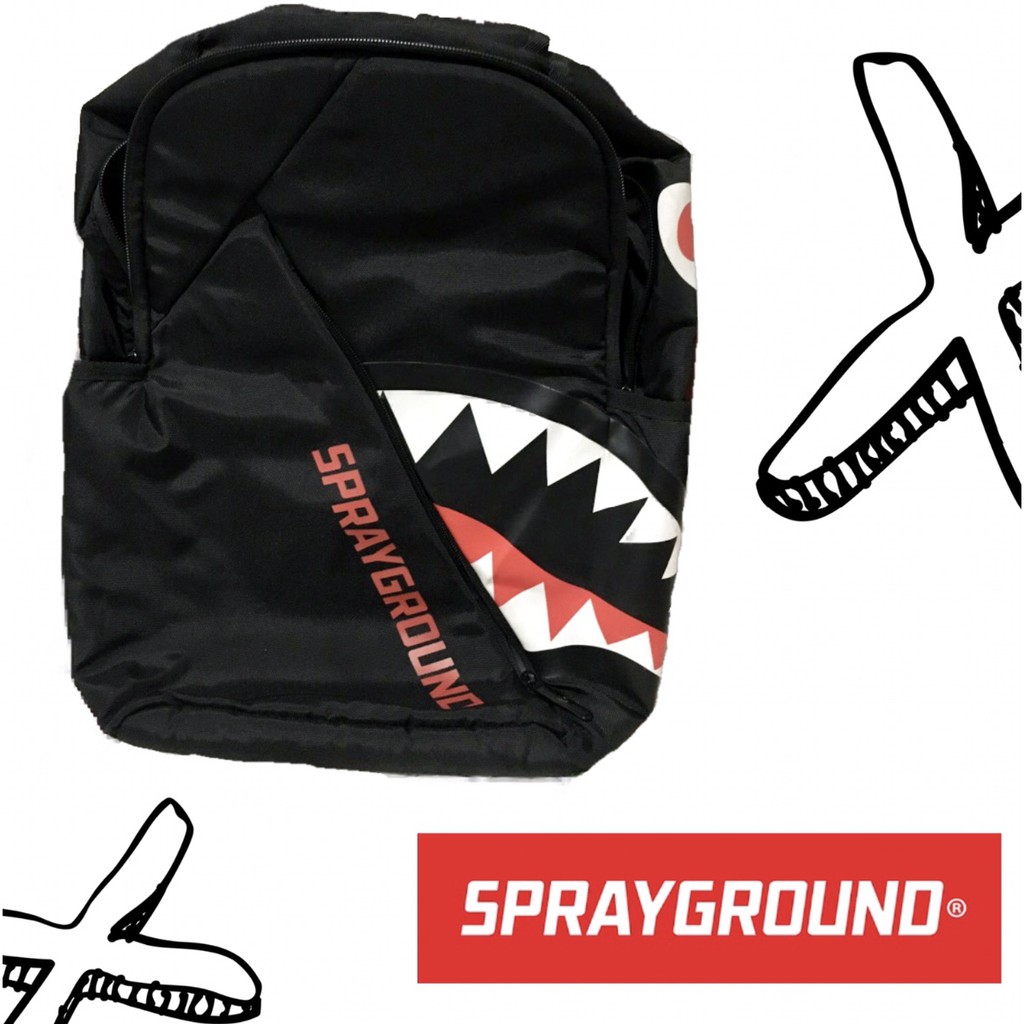 Sprayground angled clearance ghost shark