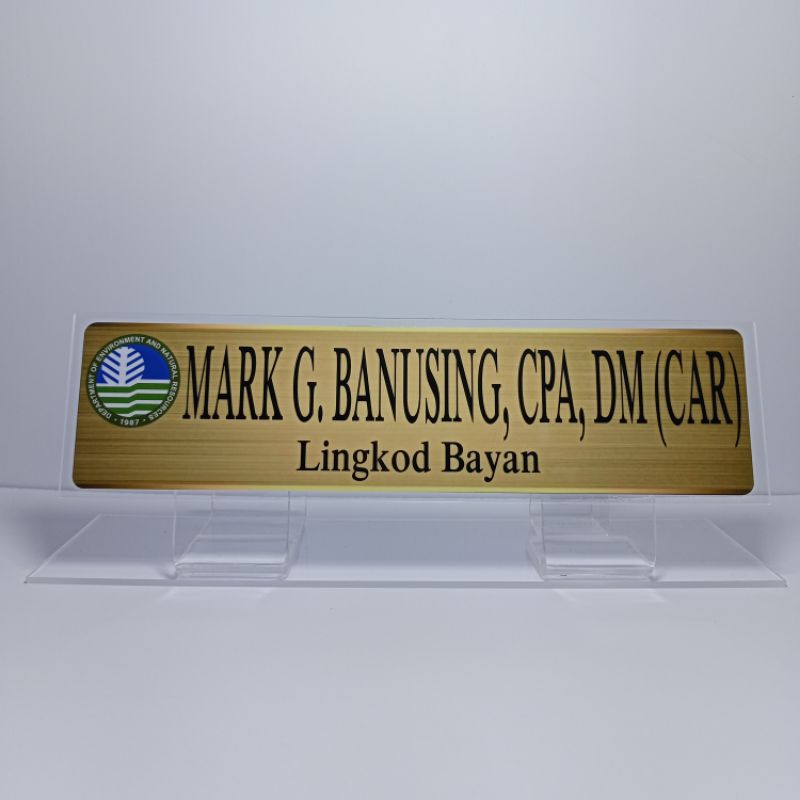clear base nameplate desk name plate table name plate office nameplate