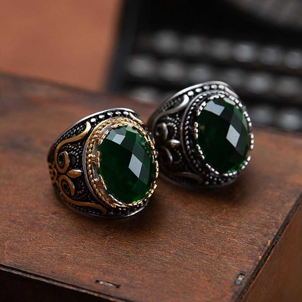 Vintage emerald costume jewelry sales