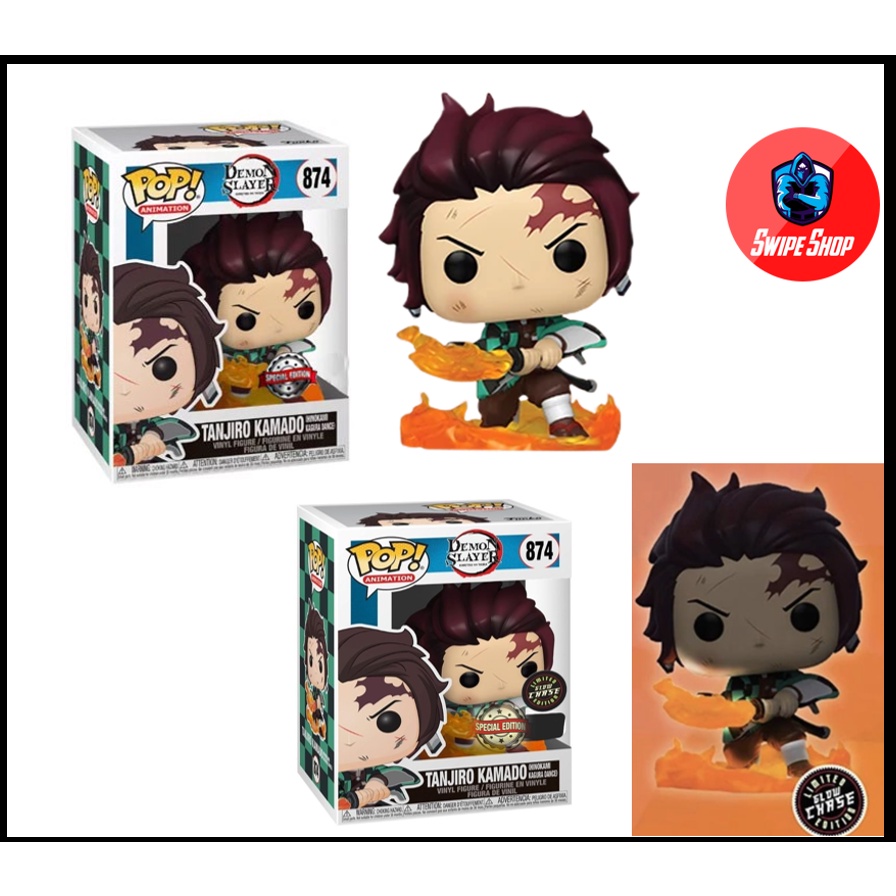 Tanjiro Kamado Funko Pop 874 Chase (Hinokami Kagura Dance) shops Funko