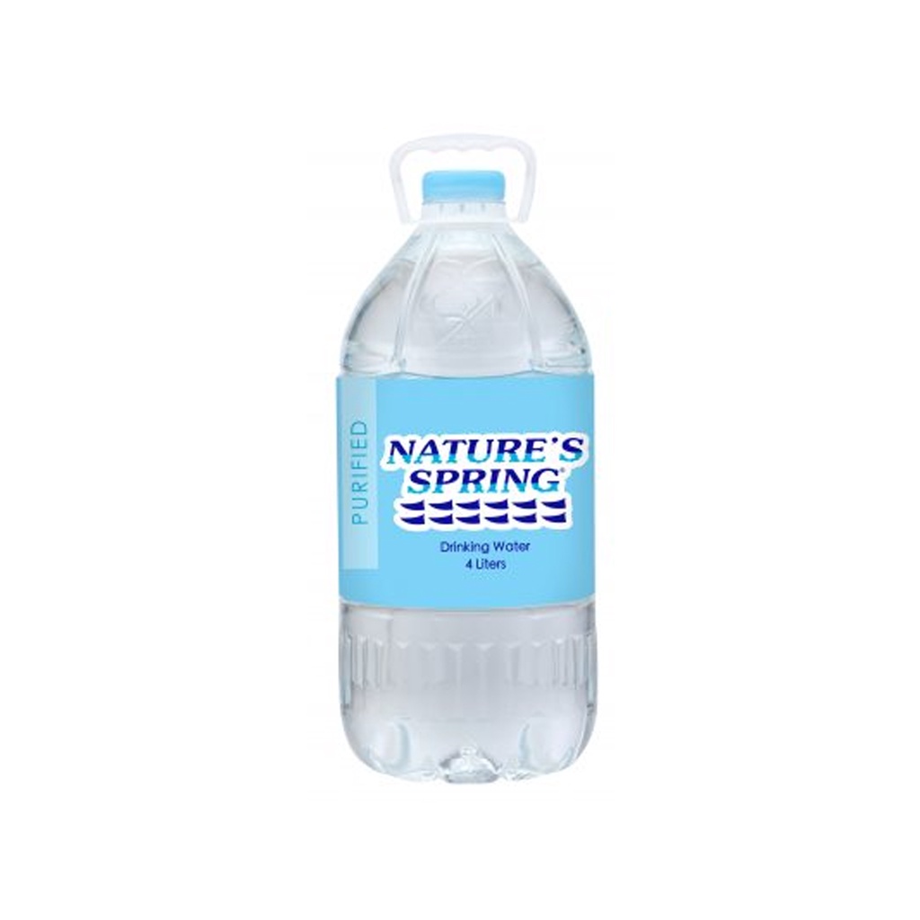 NATURE'S SPRING Purified Water 4L Shopee Philippines