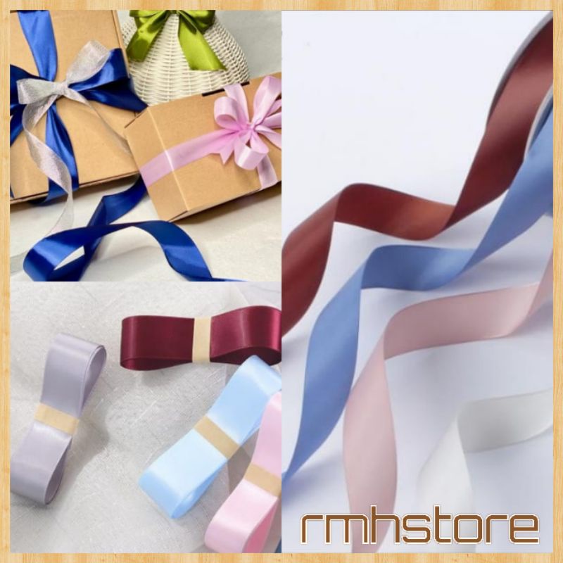 1 inch satin ribbon 2.5cm/ (per 2 meters) | Shopee Philippines