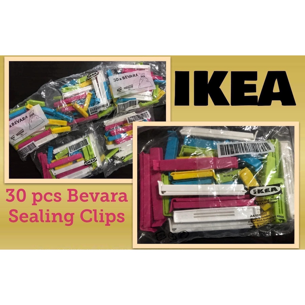 BEVARA Sealing clip, set of 26, mixed colors - IKEA