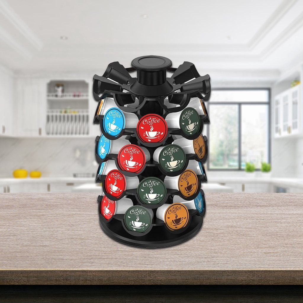 Y03 K Cup Storage Rack K Cup Capsule Holder Cup Carousel 40 Cup Pods ...