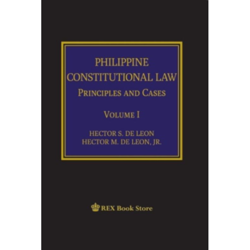 DE LEONPHILIPPINE CONSTITUTIONAL LAW VOL 1 & 2 (2017) Shopee Philippines