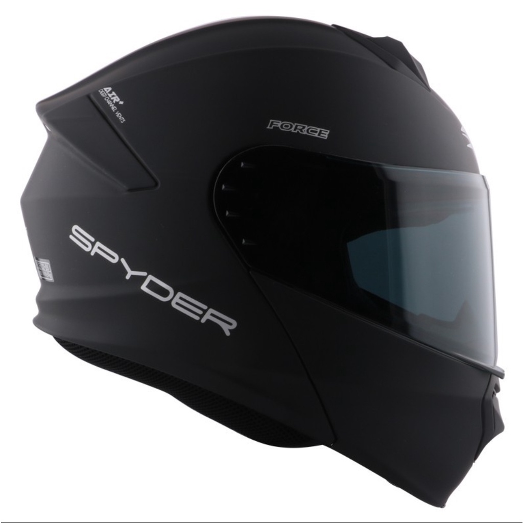 Spyder FORCE Matte BLACK Modular Dual Visor Helmet RIPPLE AUTOSHOP ph ...