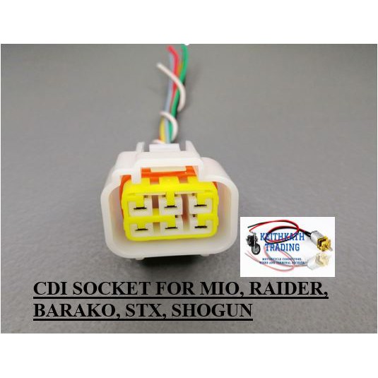 CDI Socket for Mio, Raider, Barako, STX, Shogun-Heavy Duty | Shopee ...