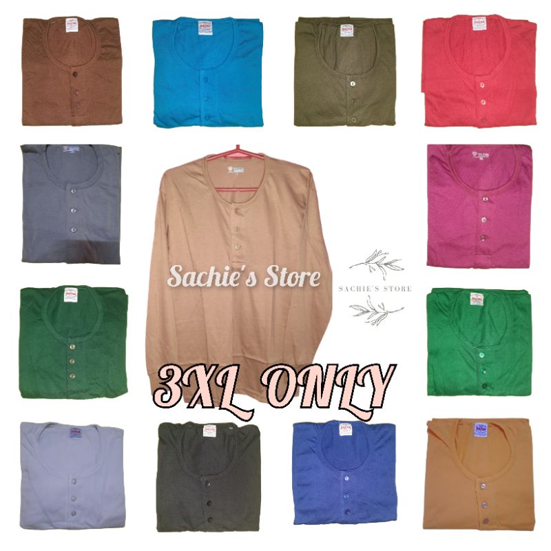 SIZE 3XL ONLY - Kamesa De Chino Longsleeves Polo (Adult Camisa ...