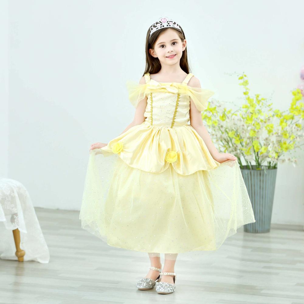 Little girl princess hot sale belle dress