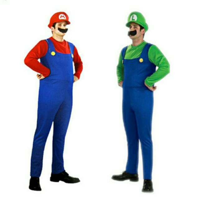 Mens Super Mario Costume (Plus Size)