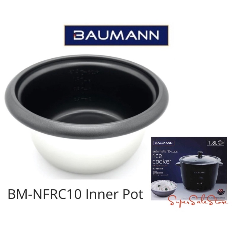 Baumann Rice Cooker Inner Pot /Glass Lid ONLY ️BM-NFRC10 | Shopee ...