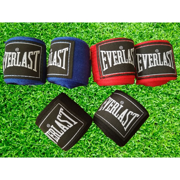 EVERLAST 2PCS/Roll Cotton 2.5M Boxing Sports Strap Boxing Bandage MMA