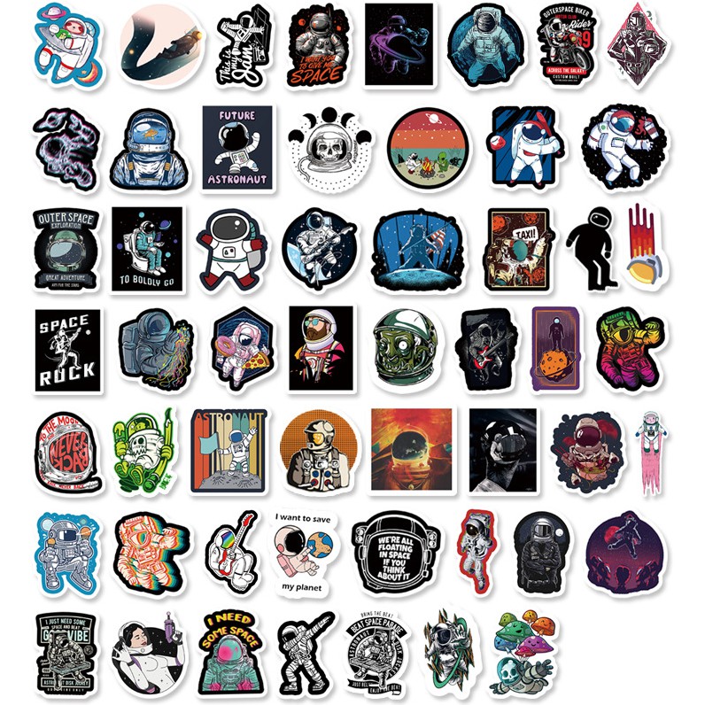【Any 2 at ₱199】52pcs fantasy space astronaut stickers anime stickers ...