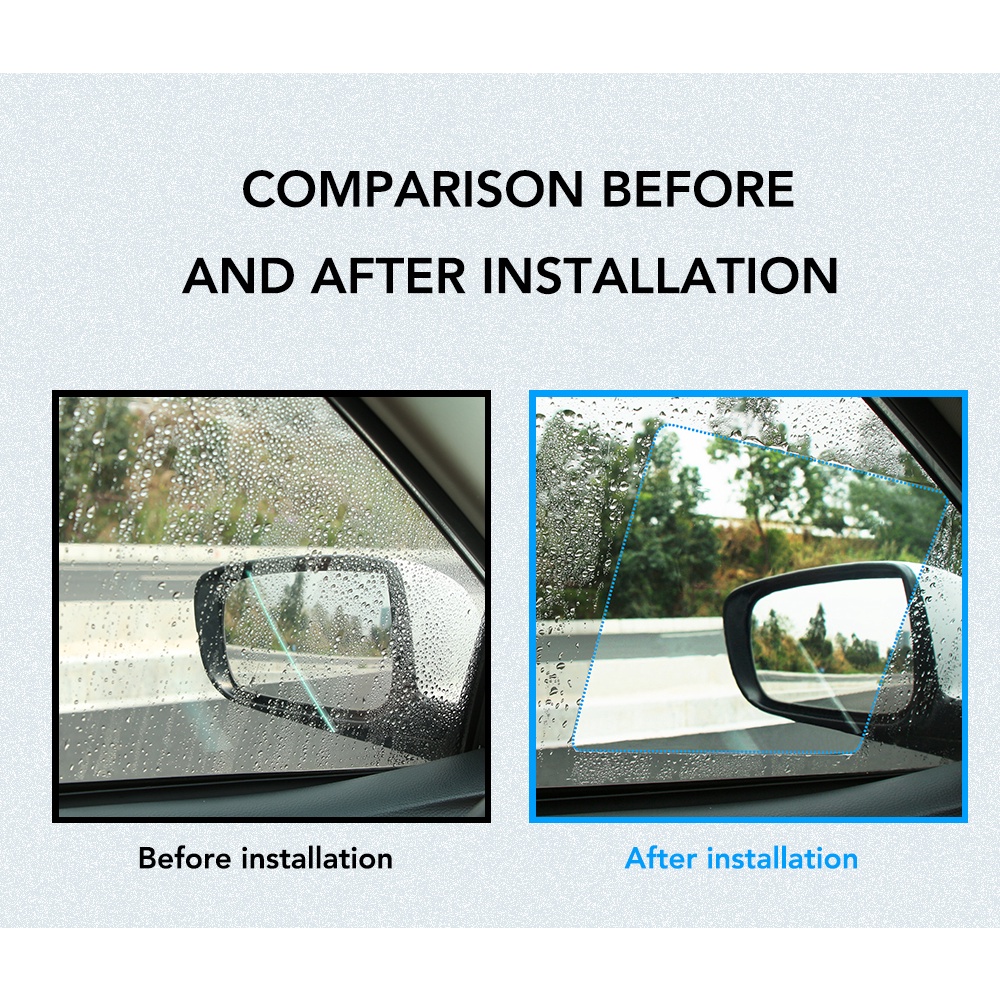 Anti Fog Car Windshield Large Box Car Stickers Water Repellent Rain ...