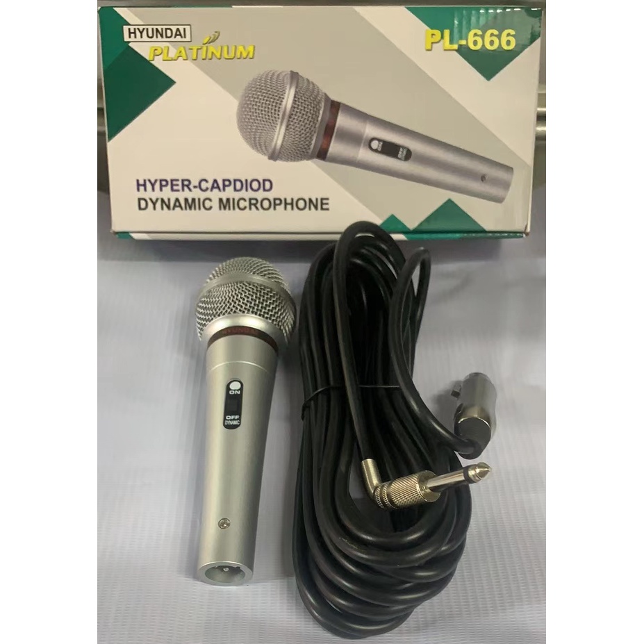 Platinum PL-666 Professional Vocal Dynamic Wired Microphone With Mic ...