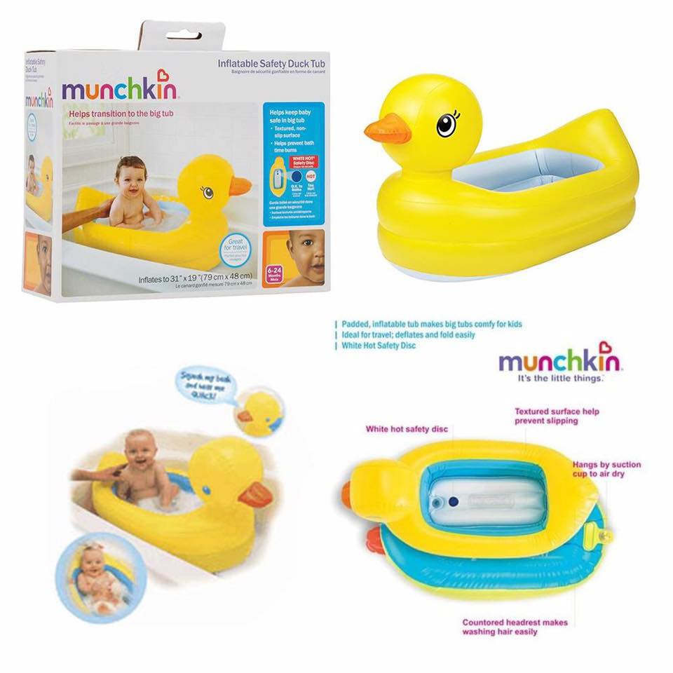 Munchkin inflatable hot sale duck tub