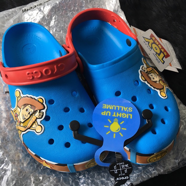 Toy story light deals up crocs