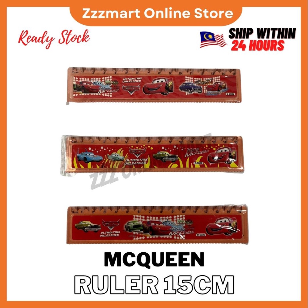 Kids Cartoon Ruler 15cm / Mcqueen / Tsum Tsum / Doraemon / Spiderman ...
