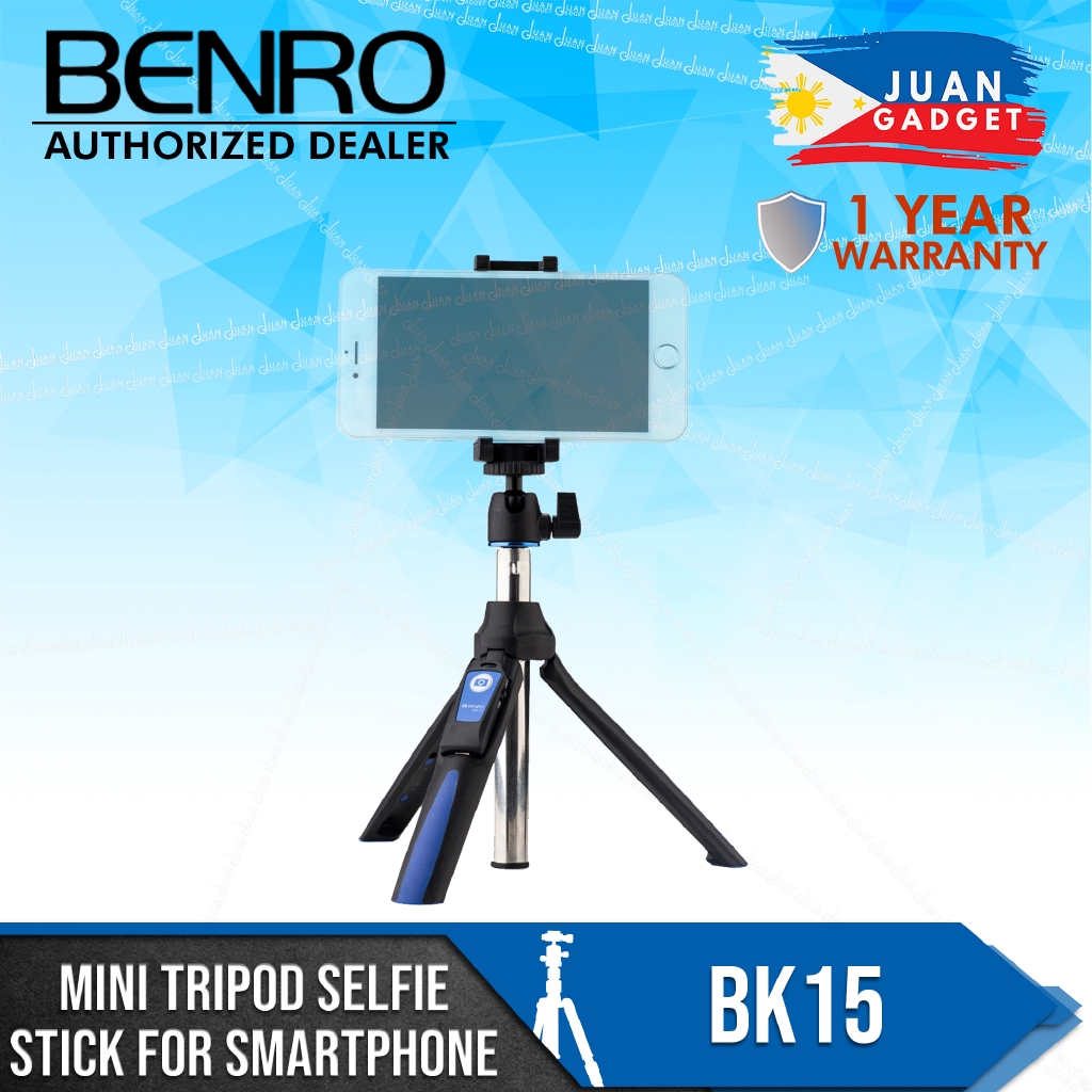 Benro Bk15 Mini Tripod Selfie Stick For Smartphone Vlogging Jg