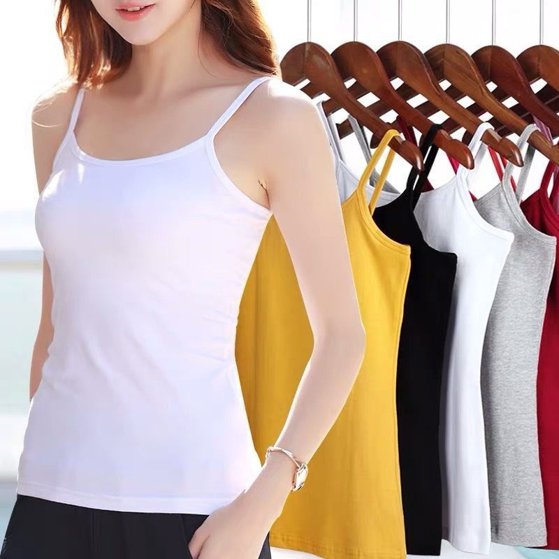 SPAGHETTI TOP PLAIN/INNER TOP, FIT UP TO MEDIUM FRAME | Shopee Philippines