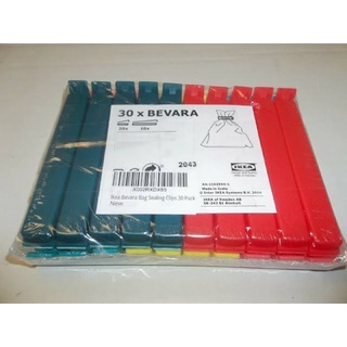 Ikea Bevara Bag Sealing Clips 30 Pack, Chip Clip, Food Storage, Freezer, NEW