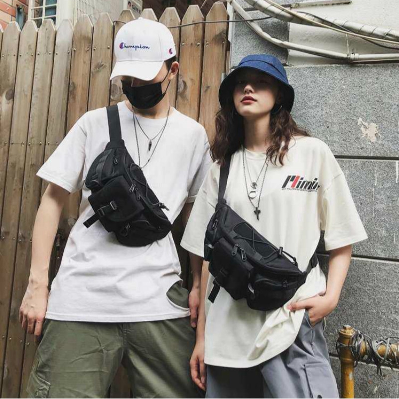 Ulzzang Korean Fashion Nylon Waterproof Belt Bag Waist Bag Big Capacity Sling Bag Pouch Bag Fanny Pack on Sale Shopee Philippines