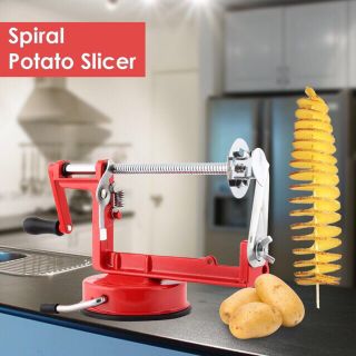 Curly Fry Cutter, Red Twisted Potato Slicer For Potato Carrot