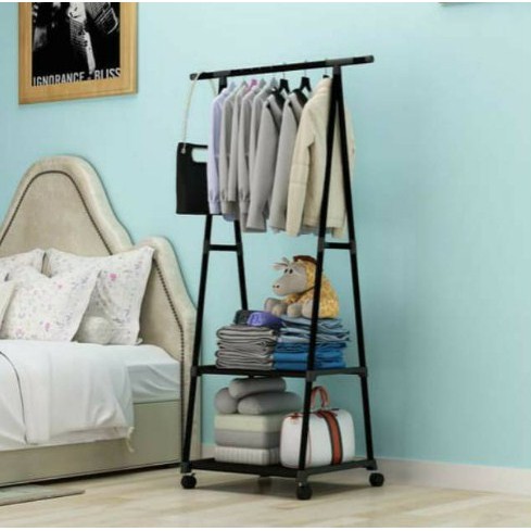 Triangle Stand Standing Hanger Iron Clothes Rack Doll Clothes Set ...