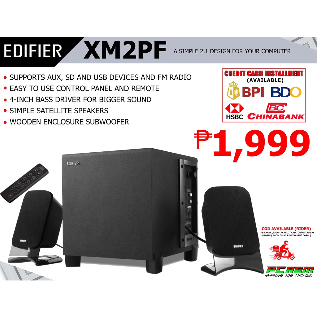 Edifier xm2pf 2.1 multimedia hot sale speaker