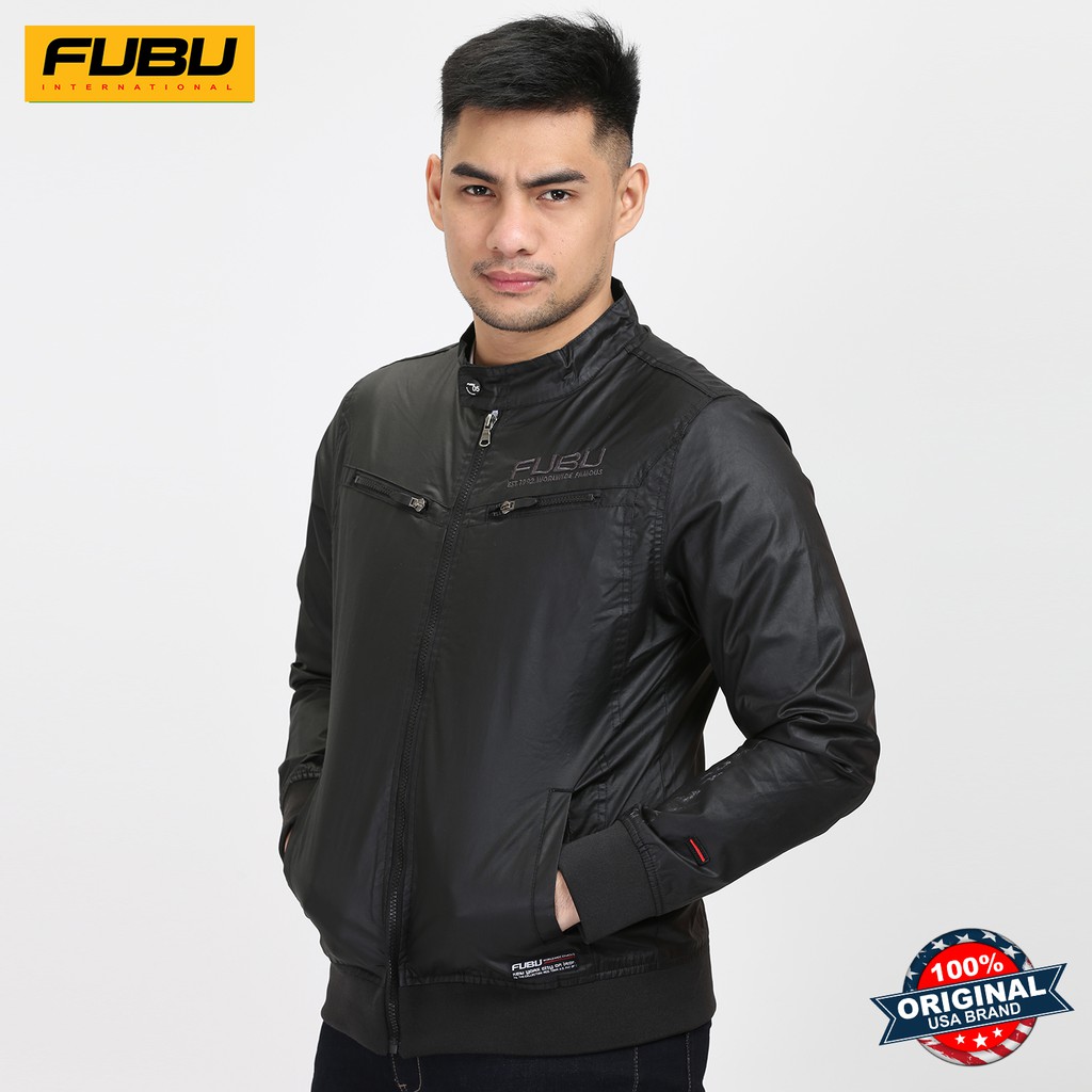 FUBU Jacket FBT16A 0075 Jet Black Shopee Philippines