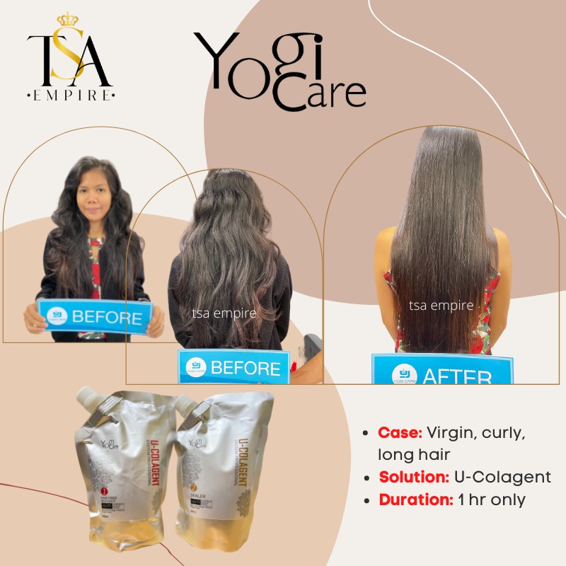 Yogi Care UColagent Hair Straightening Treatment Set 500ml Shopee