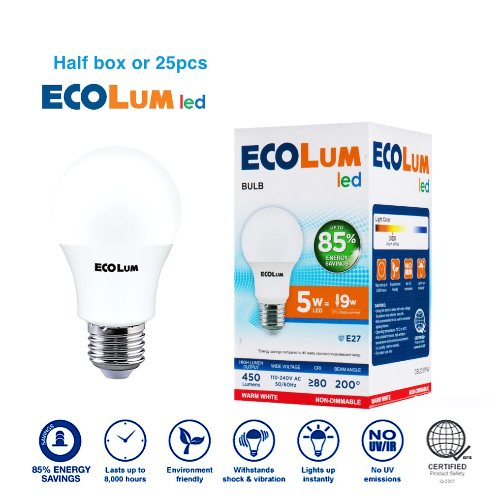 25pcs Warm White 5W WW Firefly Ecolum Light Emitting Diode LED Light ...