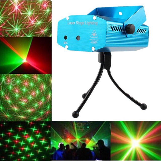 ☂Stage Laser Projector Strobe Lighting Stroboscope Mini DJ Disco Party