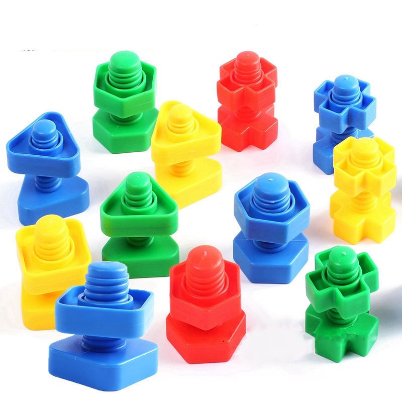 Bolts Toys Montessori Plastic Bolts Matching Children’s Educational ...