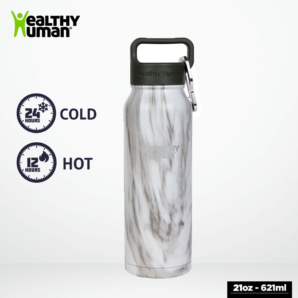 Healthy Human 21oz-stone-white Insulated Stainless Steel Water Bottle Stein