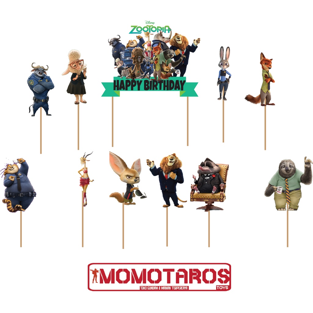 Zootopia walt disney cake Topper set Shopee Philippines