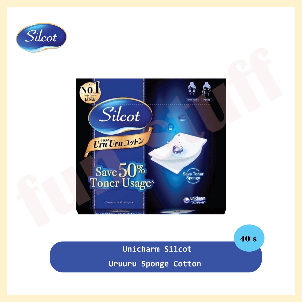 UNICHARM Silcot Uruuru Cotton Puff (40s) | Shopee Philippines