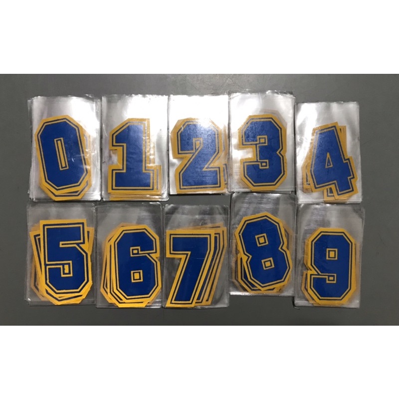 Small/Big Numbers Reflectorized Stickers | Shopee Philippines