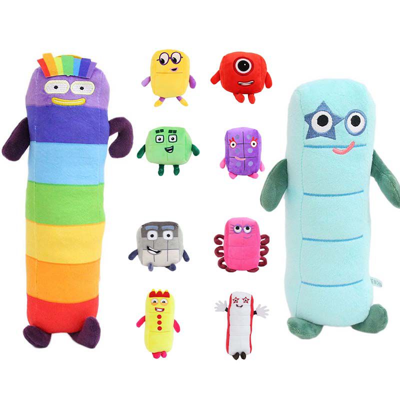 New Cartoon Numberblocks Plush Doll Children Toys Kids T Educational