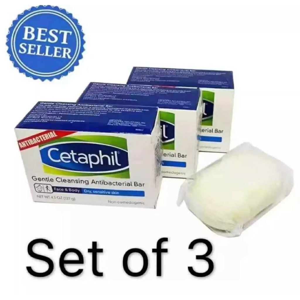 Set Of Cetaphil Soap Antibacterial Mild G Shopee Philippines