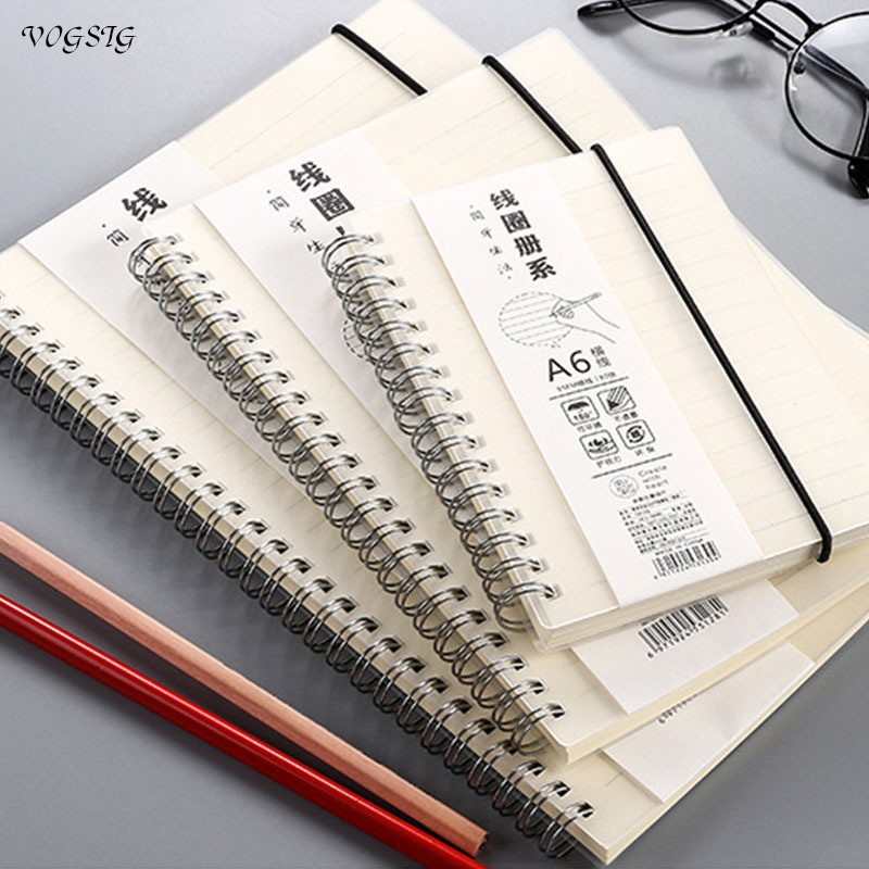 A5/A6/B5 Muji Spiral Notebook School & Office Supplies Stationery Student  Writing Notebook