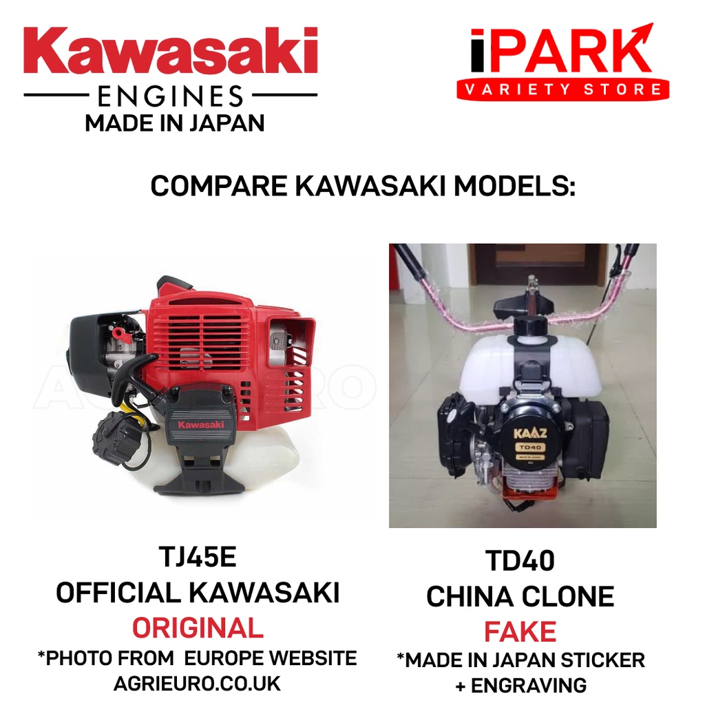 ORIGINAL Kawasaki TJ45E Brush Grass Cutter Mower 2 Stroke MADE IN JAPAN ...