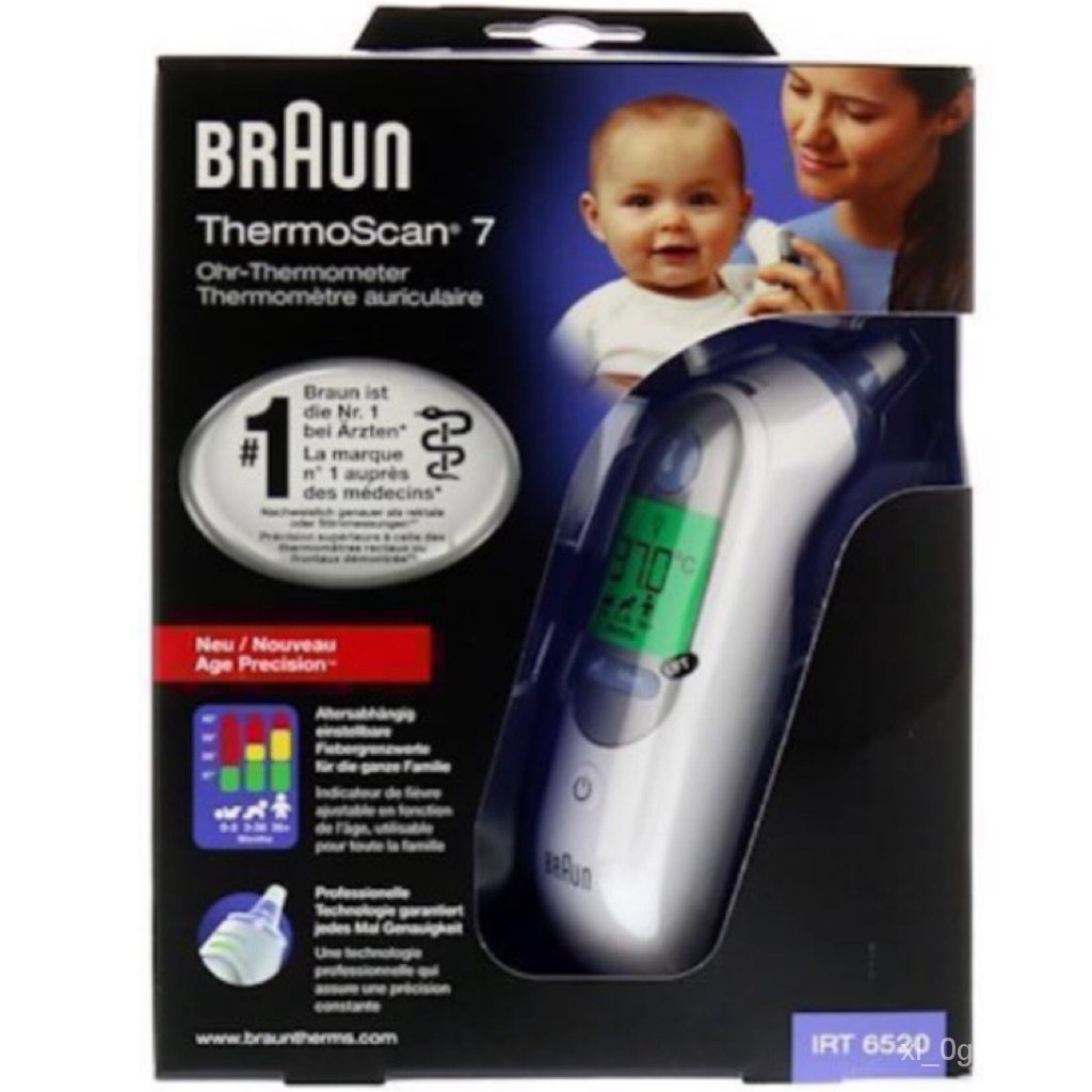 Braun Thermoscan® 7 IRT6520/ IRT 6520 digital ear thermometer Shopee