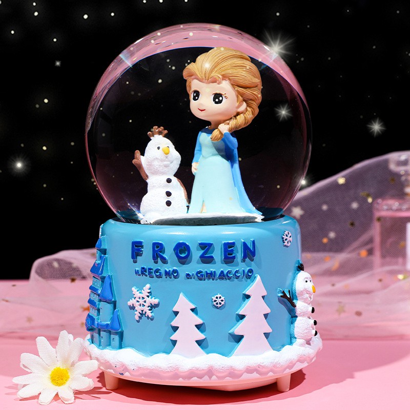 Frozen Elsa Crystal Ball Music Box Musical Toys Disney Frozen Toy