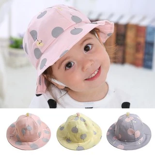 New Spring Children's Bucket Hats Cute Cartoon Baby Sun Hat Girls