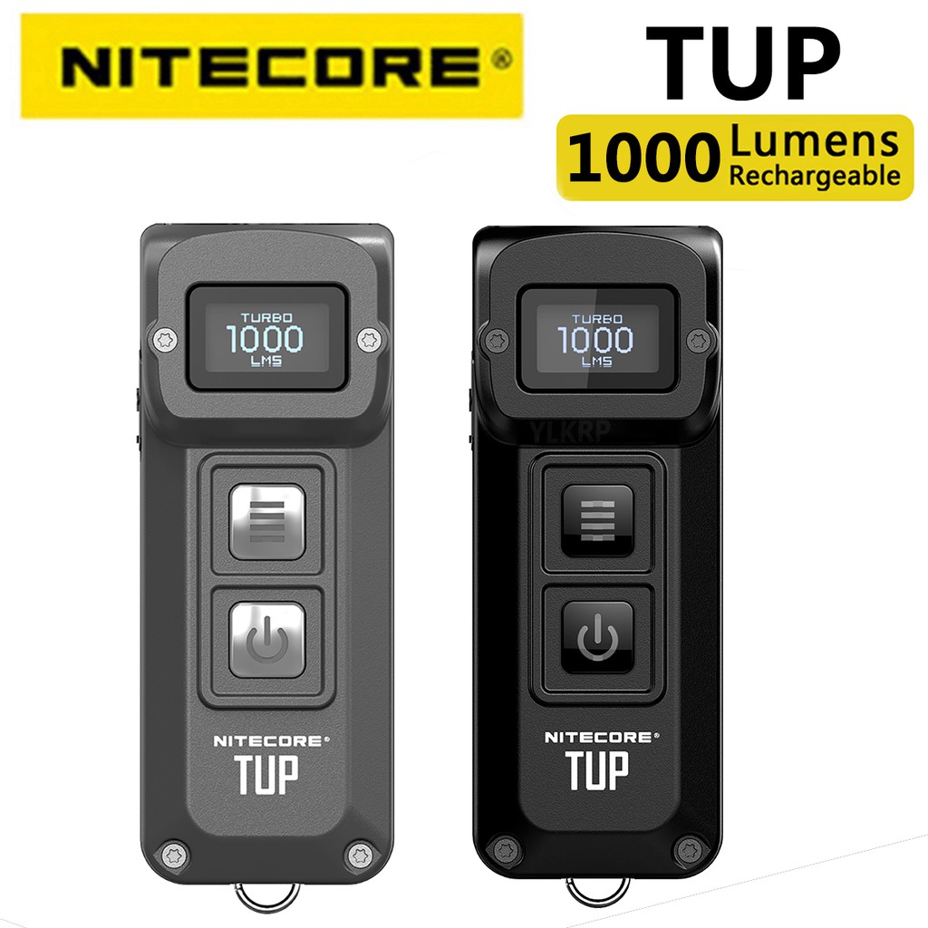 NITECORE TUP USB Rechargeable 1000 Lumen Pocket Light Keychain Button ...